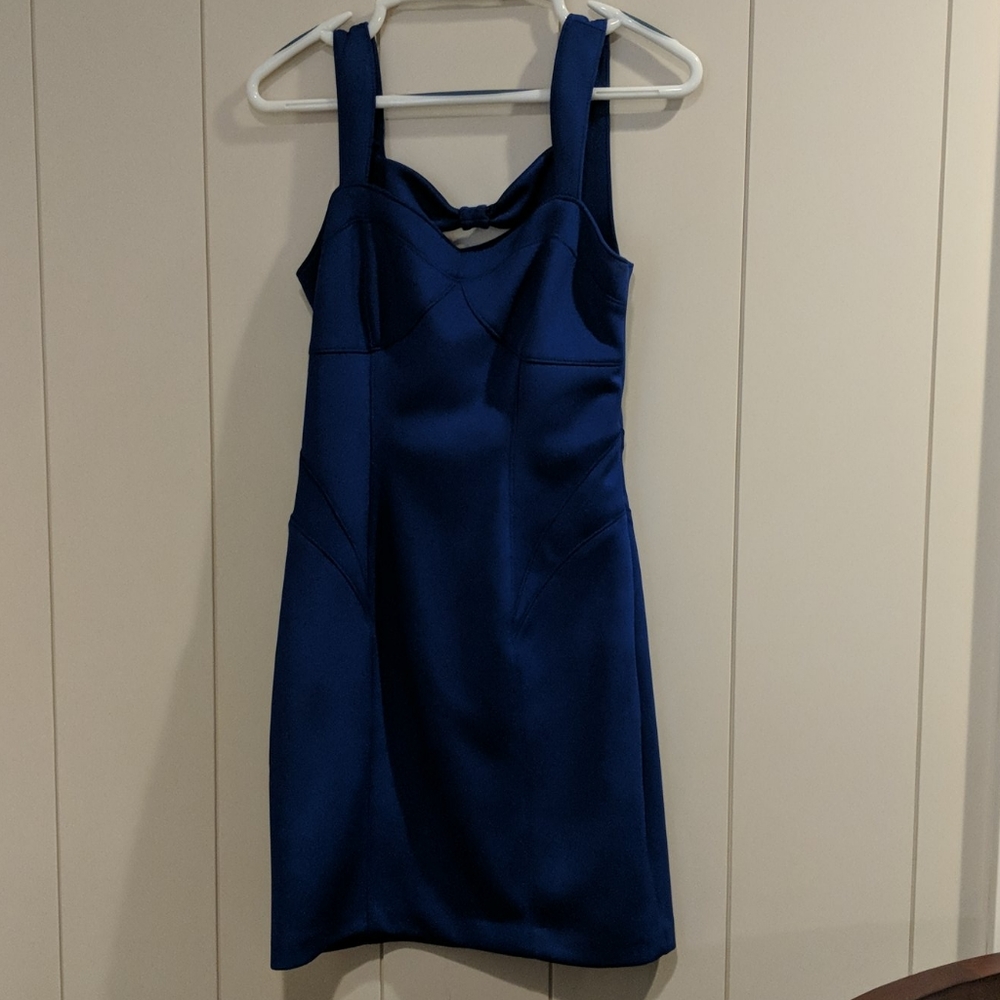 Blue mini dress
